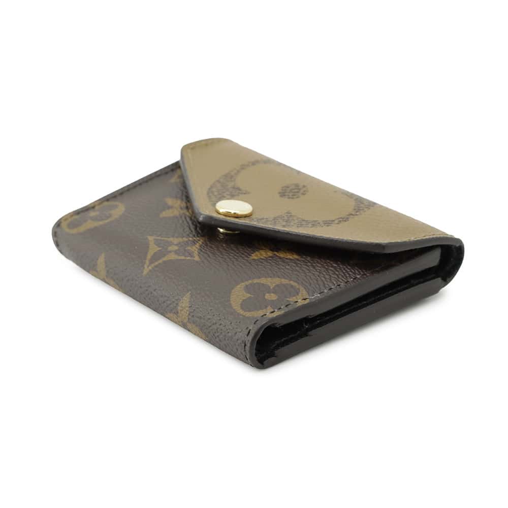 LOUIS VUITTON Portefeuille Zoe NoirM80725 Monogram/Monogram Reverse Canvas