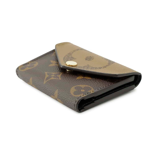 LOUIS VUITTON Portefeuille Zoe NoirM80725 Monogram/Monogram Reverse Canvas