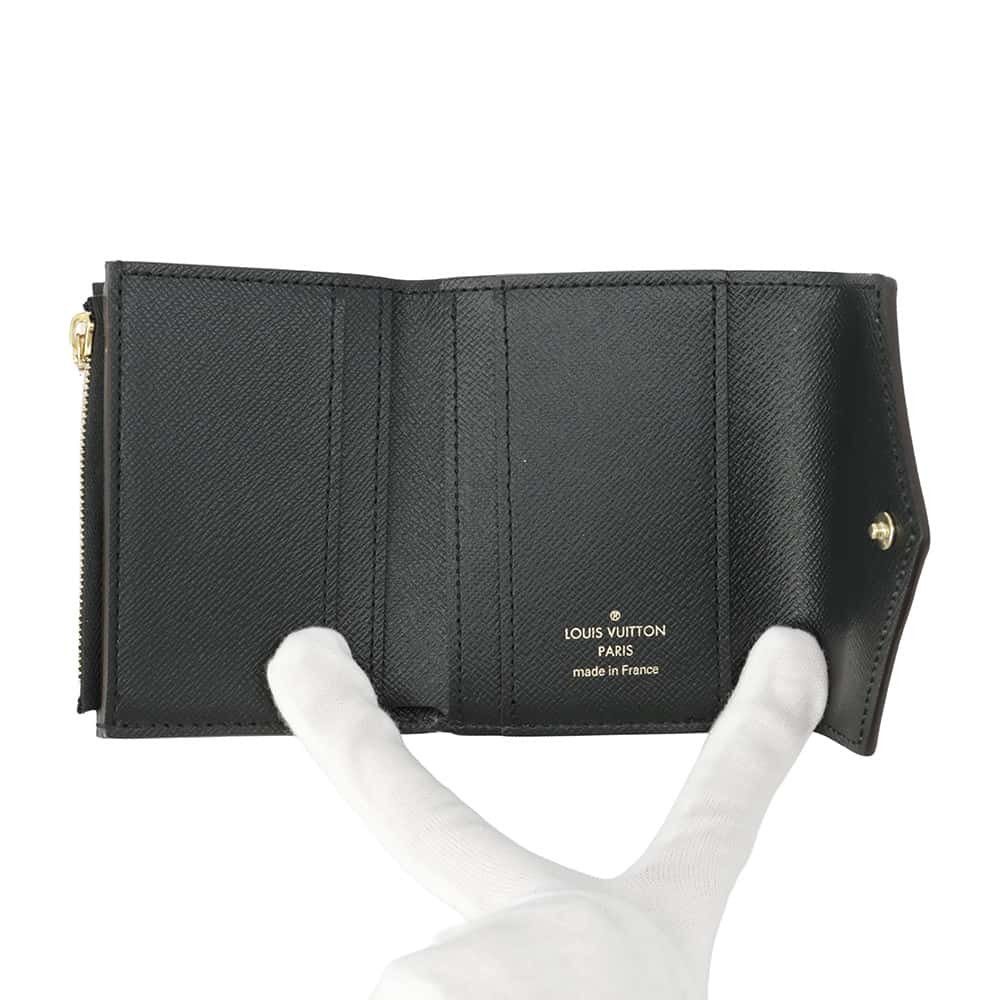 LOUIS VUITTON Portefeuille Zoe NoirM80725 Monogram/Monogram Reverse Canvas