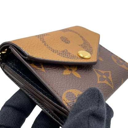 LOUIS VUITTON Portefeuille Zoe NoirM80725 Monogram/Monogram Reverse Canvas