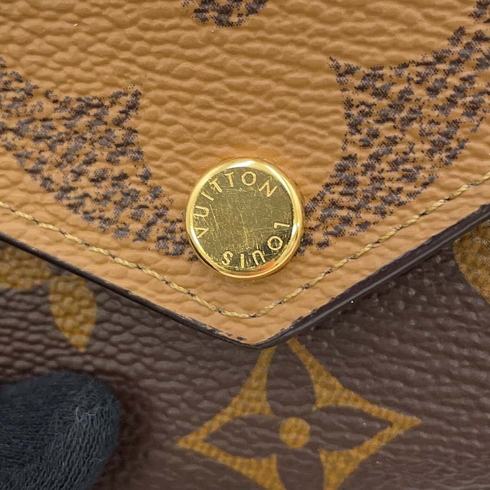 LOUIS VUITTON Portefeuille Zoe NoirM80725 Monogram/Monogram Reverse Canvas