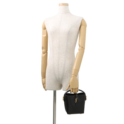 SAINT LAURENT PARIS LE 37 Shoulder Bucket Black765870 Leather Size Mini