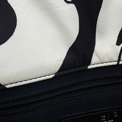 CHANEL Matelasse Diakoko 2-way Bag Black/WhiteAS3004 Canvas Size 20