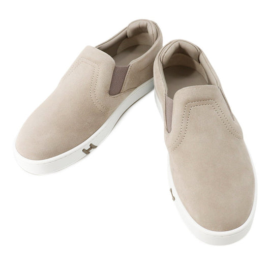 HERMES Sneakers Lucky Beige・Galet Chevre Velour Rubber Size 35.5