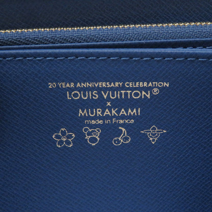 LOUIS VUITTON LV × TM Zippy Wallet BlueM23161 Monogram Cherry Denim