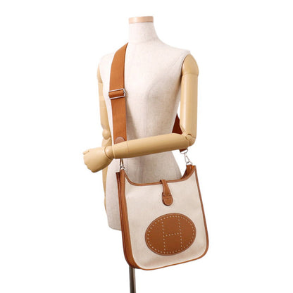 HERMES Evelyne 3 Gold/Ecru Toile Officier Taurillon Clemence Size PM