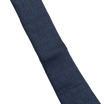 CHANEL CC Logo tie Navy Silk100%