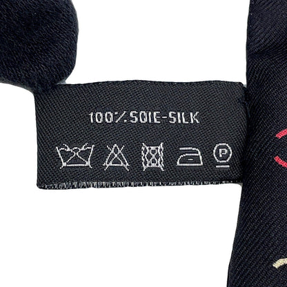 CHANEL All-over CC Logo Scarf Black/Multicolor Silk100%