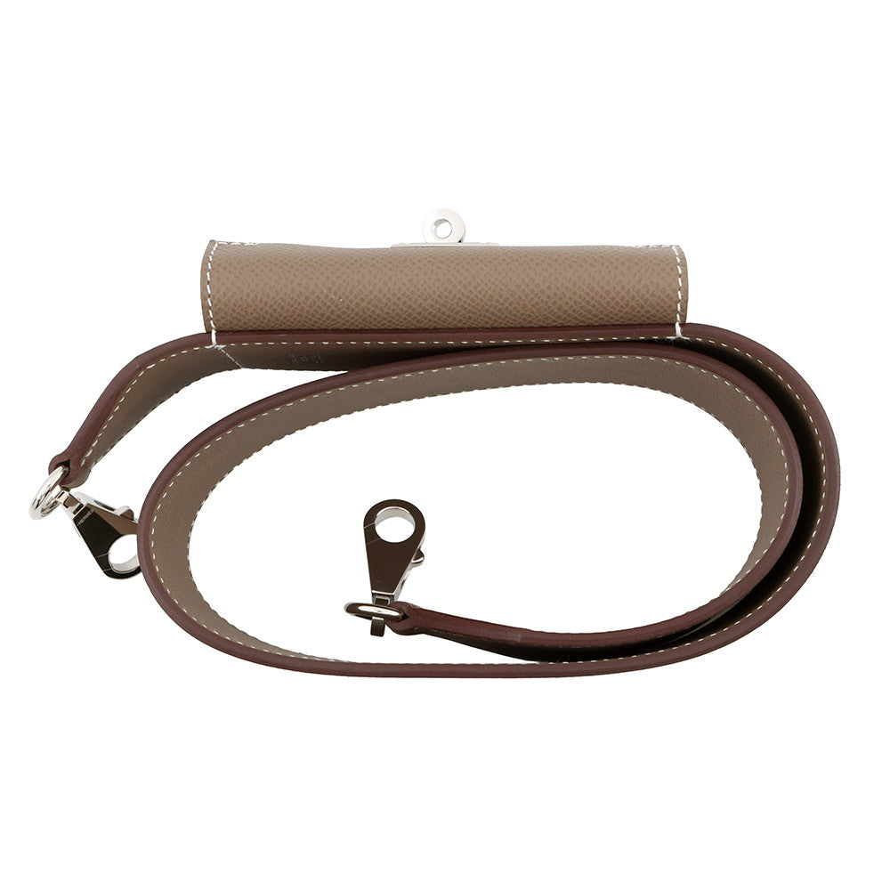 HERMES Bandouliere Kelly Pocket Etoupe Swift Leather Epsom