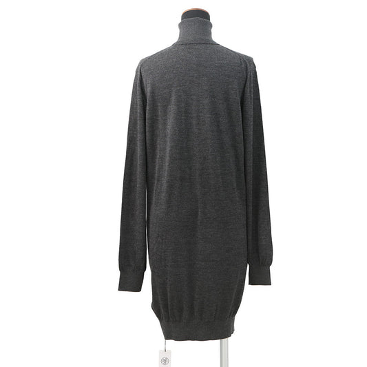 HERMES Turtleneck dress Size 38 Gray5H2542DP Cashmere70% Silk30%