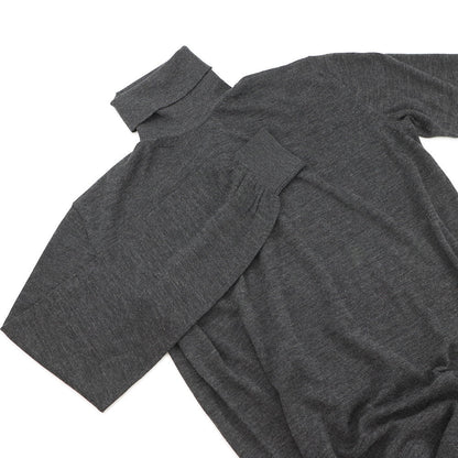HERMES Turtleneck dress Size 38 Gray5H2542DP Cashmere70% Silk30%