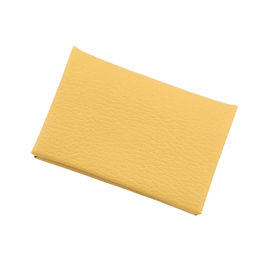 HERMES Calvi JauneMango Chevre Myzore Goatskin