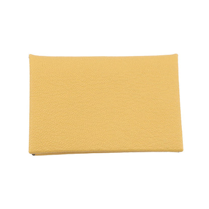 HERMES Calvi JauneMango Chevre Myzore Goatskin