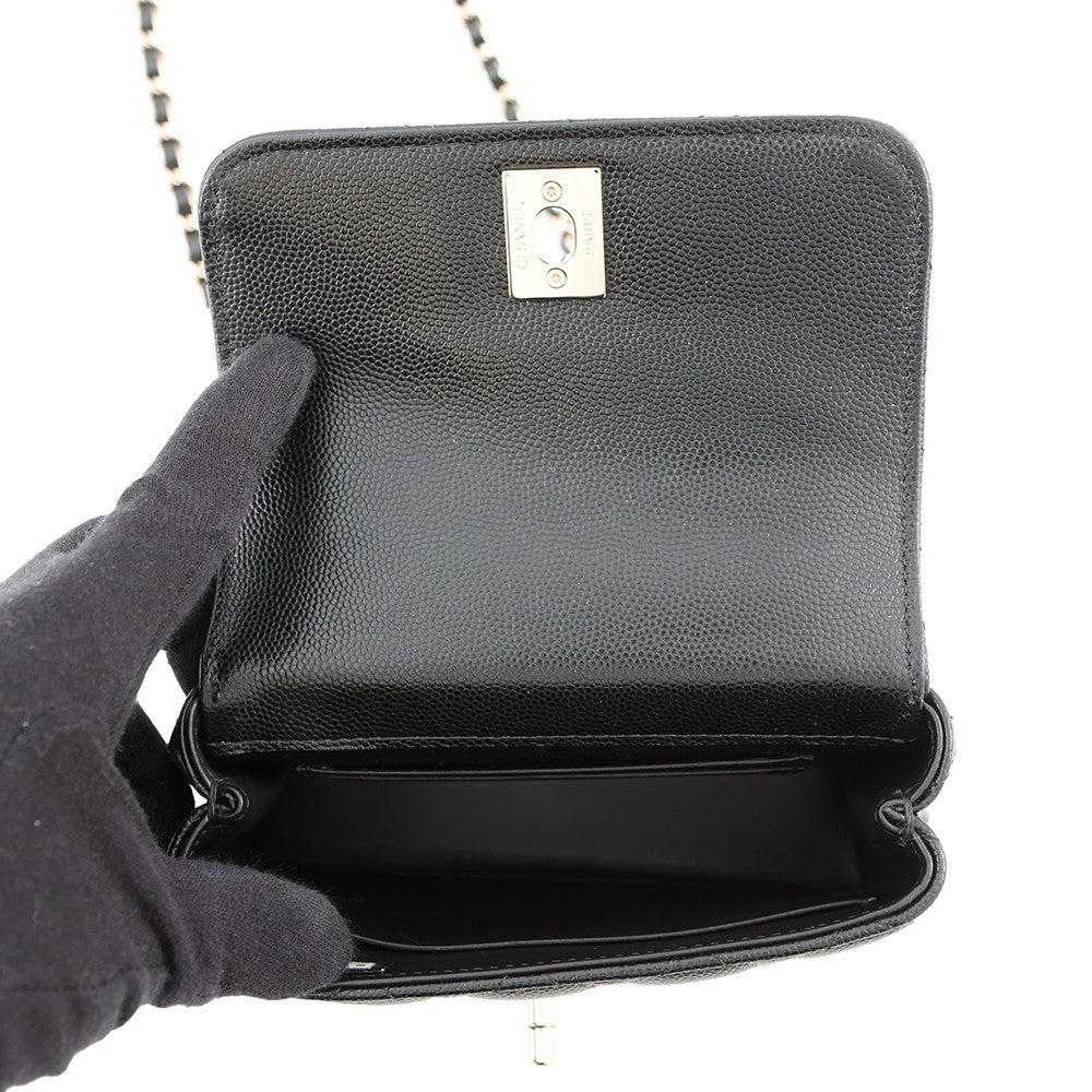 CHANEL Coco Handle 2wayChainShoulder BlackAP4244 Caviar Leather Size Mini mini