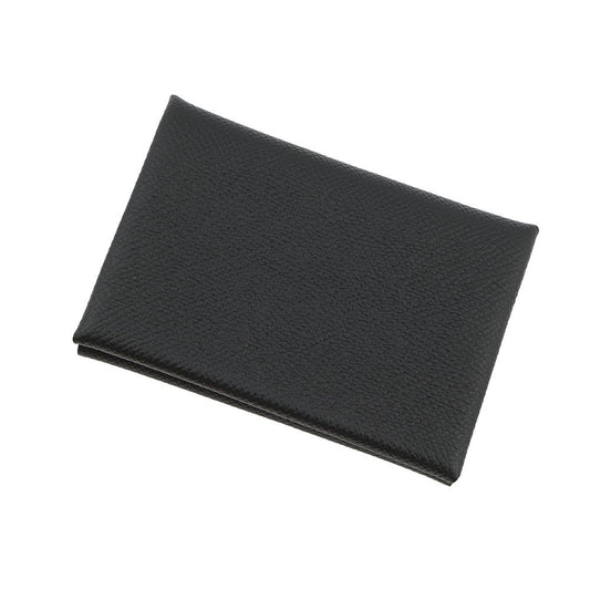 HERMES Calvi Duo Black Epsom