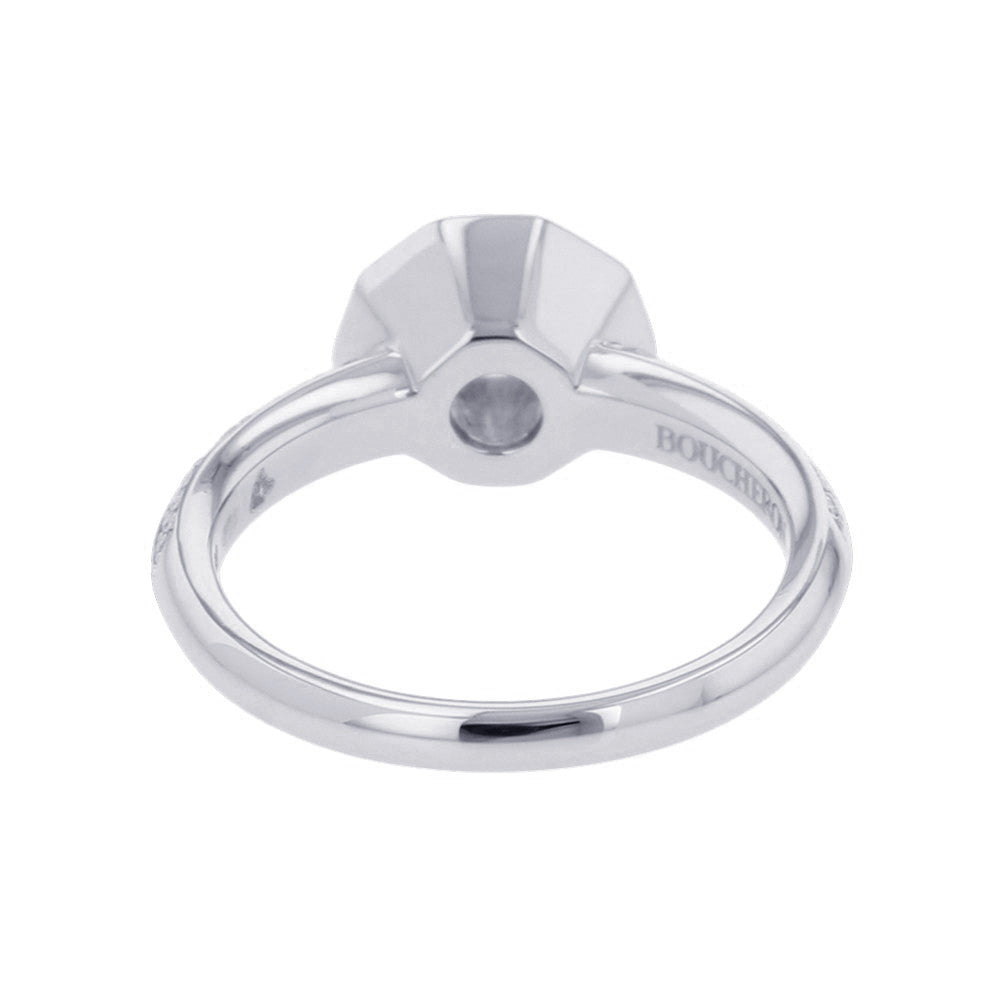 Boucheron Etoile de Paris Solitaire Ring Size 51/#11JSL00342 Pt950