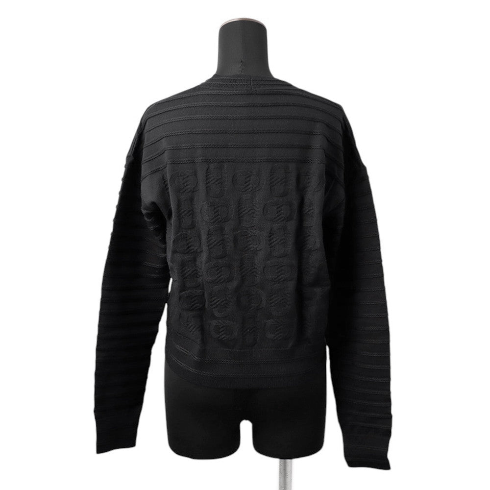 HERMES chaine d'ancre cardigan Size 36 Black3E2706D3 Silk57% Cotton43%