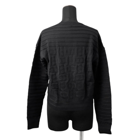HERMES chaine d'ancre cardigan Size 36 Black3E2706D3 Silk57% Cotton43%
