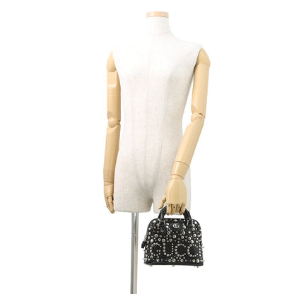 GUCCI Diana Bamboo Black715775 Leather Metal
