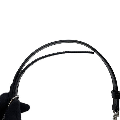 GUCCI Diana Bamboo Black715775 Leather Metal