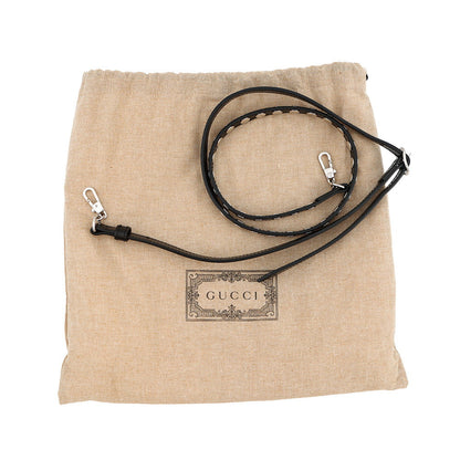 GUCCI Diana Bamboo Black715775 Leather Metal