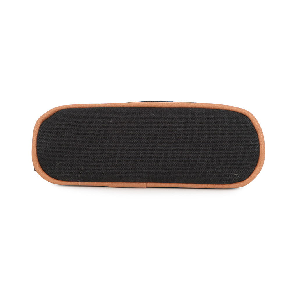 HERMES Pouch Bolide Black Cotton Canvas Size Mini mini