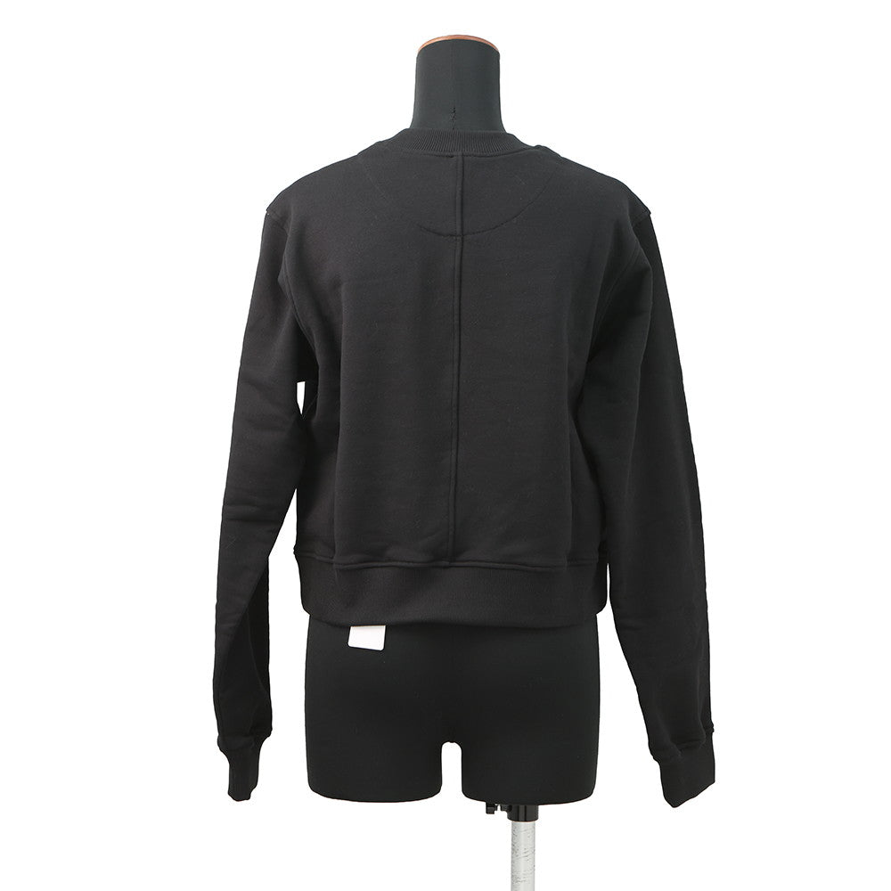 HERMES Tucked Knitted Fabric Shirt with Embroidery Size 36 BlackH6E4651DD0236 Cotton100%