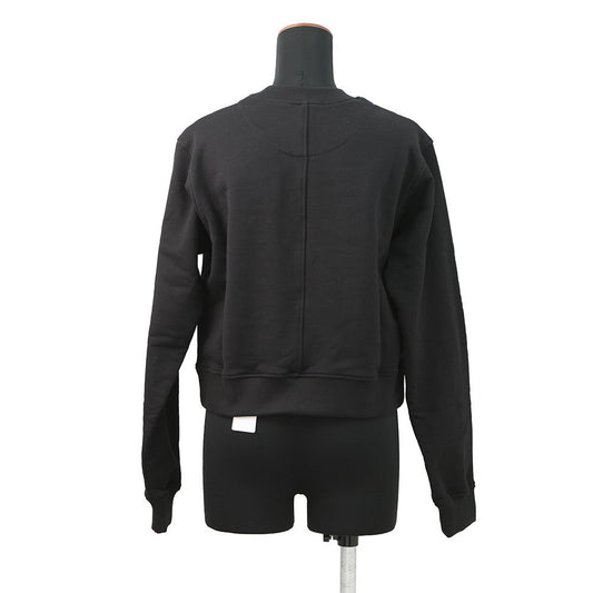 HERMES Tucked Knitted Fabric Shirt with Embroidery Size 36 BlackH6E4651DD0236 Cotton100%