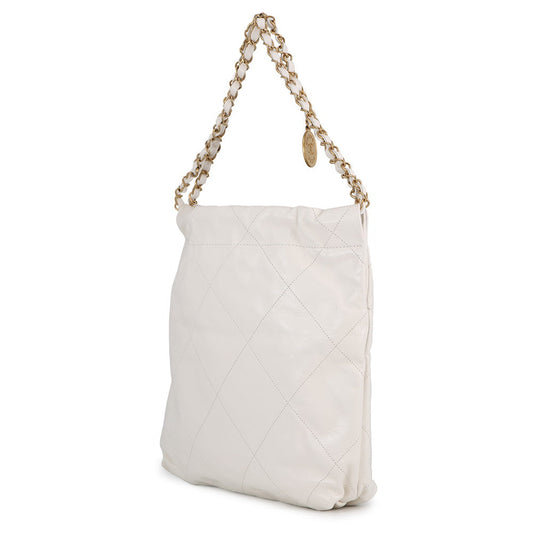 CHANEL CHANEL22 Handbag WhiteAS3260 Shiny Calf Leather Size Small