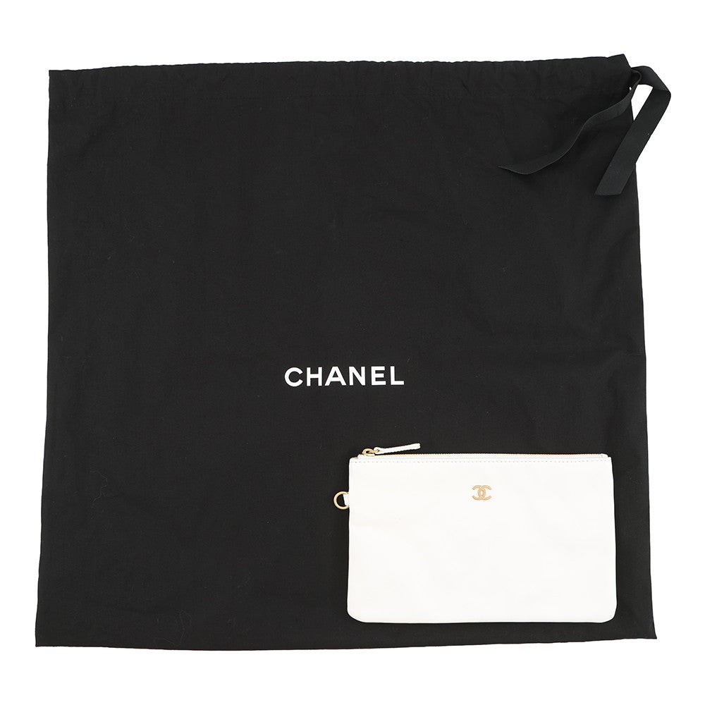 CHANEL CHANEL22 Handbag WhiteAS3260 Shiny Calf Leather Size Small
