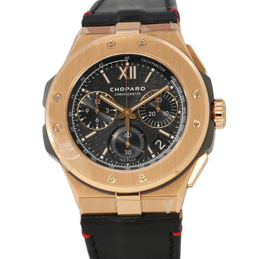 Chopard Alpine Eagle XL Chronograph 44mm 18PKG Leather Black Dial295387-9001