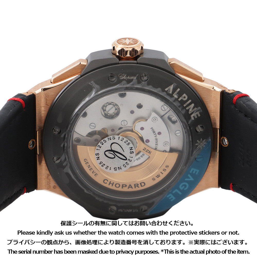 Chopard Alpine Eagle XL Chronograph 44mm 18PKG Leather Black Dial295387-9001