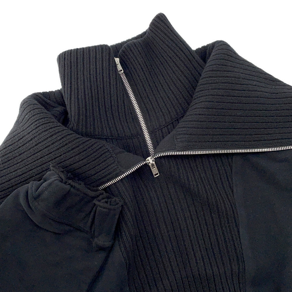 MONCLER Willow Smith Half Zip Knit Size XS BlackJ209T8G00005 Cotton100%