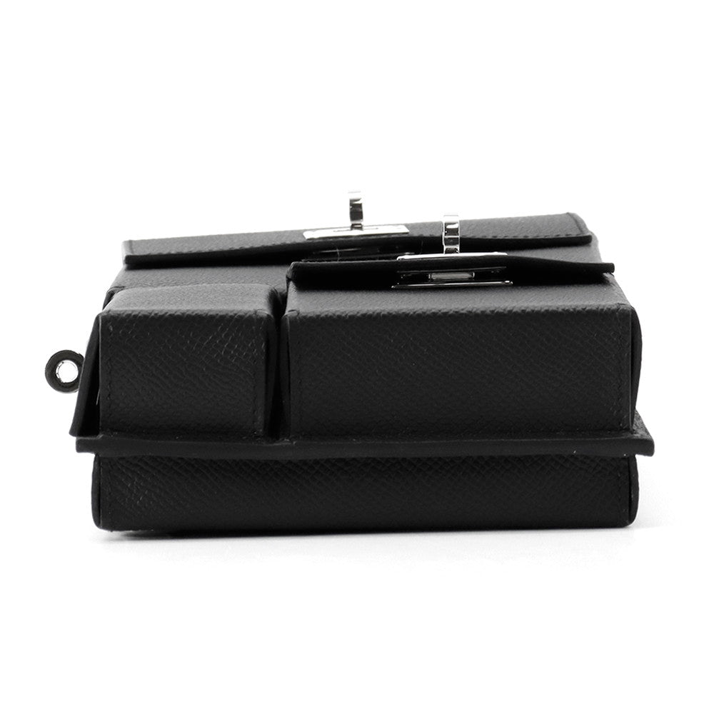 HERMES Kelly Multi Pocket To-Go Black Epsom