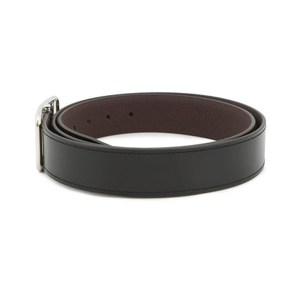 HERMES Cape Cod reversible belt Size 90 Black/Ebene Box Calf Leather Togo Leather