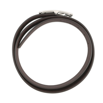 HERMES Cape Cod reversible belt Size 90 Black/Ebene Box Calf Leather Togo Leather