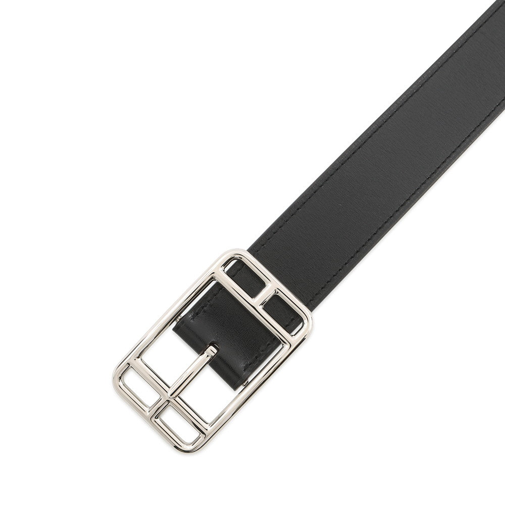 HERMES Cape Cod reversible belt Size 90 Black/Ebene Box Calf Leather Togo Leather