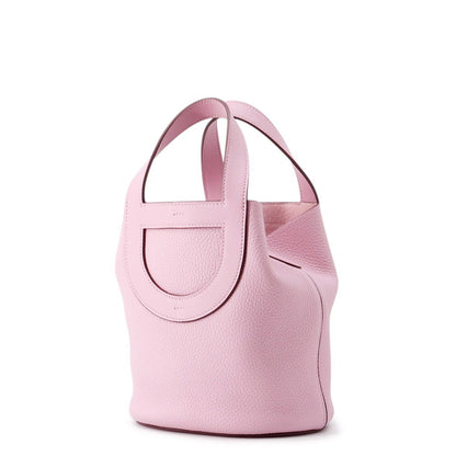 HERMES in-the-loop Tote Bag Mauve Silvestre Taurillon Clemence Swift Leather Size 18