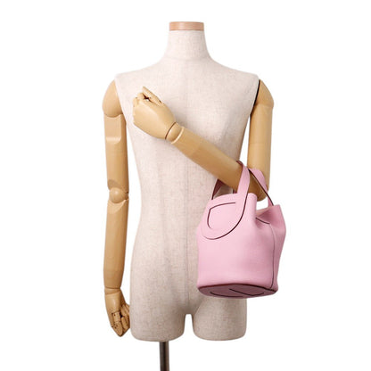 HERMES in-the-loop Tote Bag Mauve Silvestre Taurillon Clemence Swift Leather Size 18