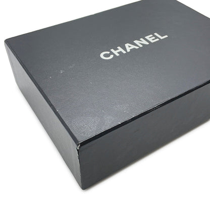 CHANEL Cambon Line Zip Around Long Cloth White/Black/PinkA26710 Calf Leather