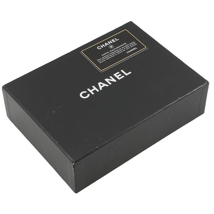 CHANEL Cambon Line Zip Around Long Cloth White/Black/PinkA26710 Calf Leather