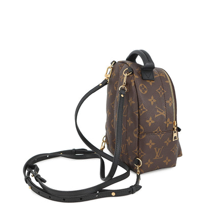 LOUIS VUITTON Palm Springs Backpack NoirM44873 Monogram Size MINI