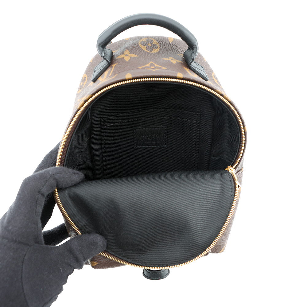 LOUIS VUITTON Palm Springs Backpack NoirM44873 Monogram Size MINI