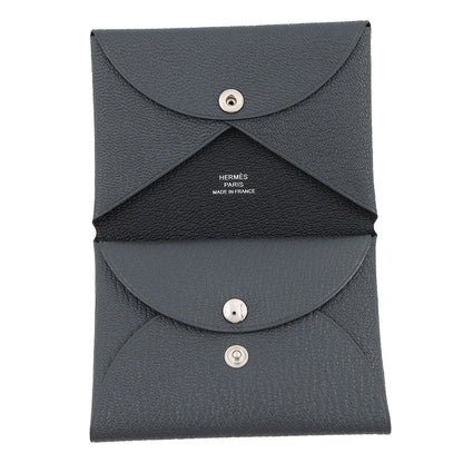 HERMES Calvi Duo Grimist/Black Chevre Myzore Goatskin