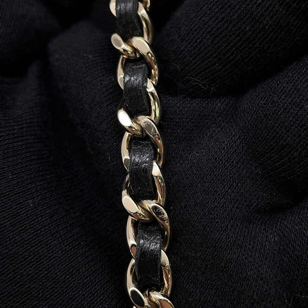CHANEL Matelasse Round ChainShoulder Bag BlackAP2502 Caviar Leather