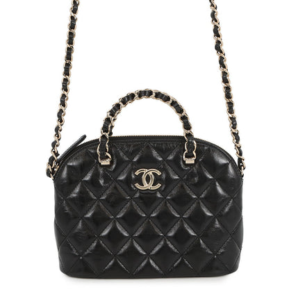 CHANEL Small Shopping Bag BlackAS5130 Shiny Lambskin