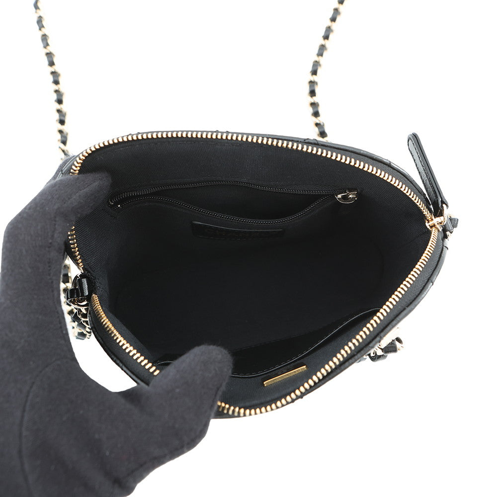 CHANEL Small Shopping Bag BlackAS5130 Shiny Lambskin
