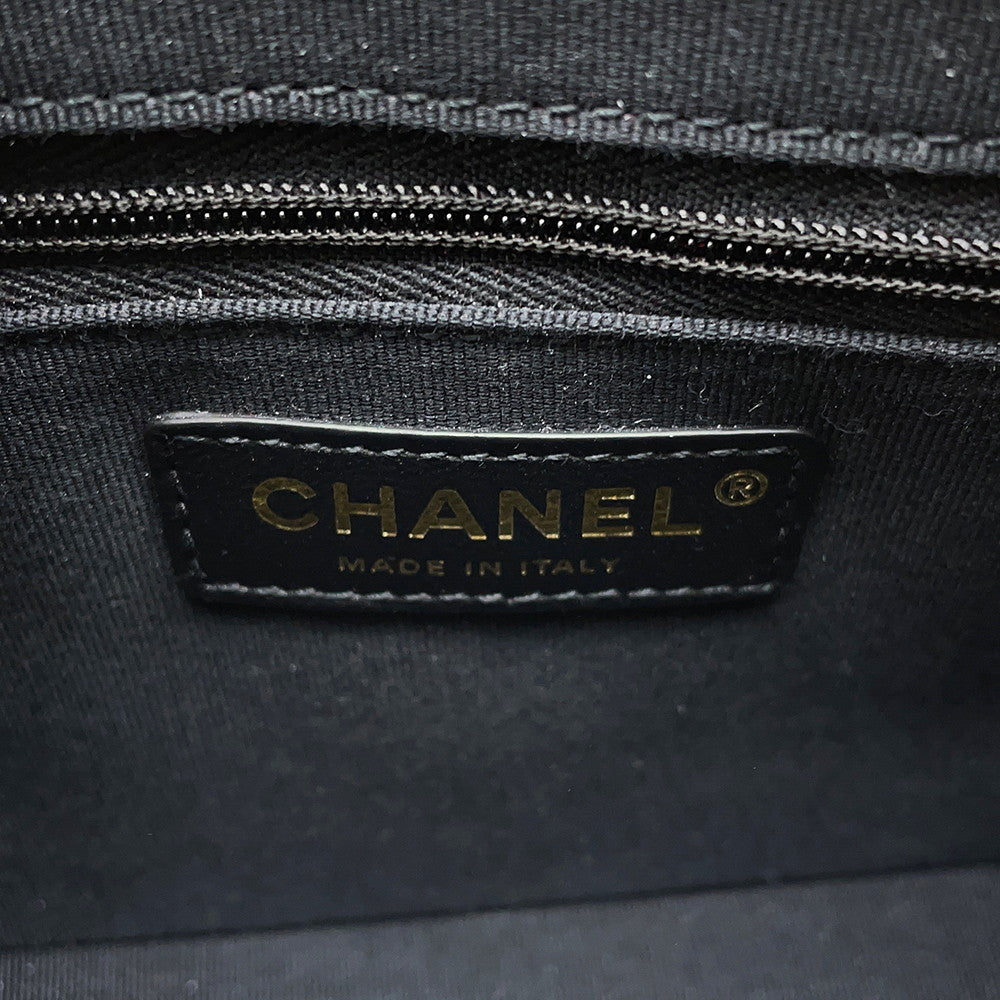 CHANEL Small Shopping Bag BlackAS5130 Shiny Lambskin
