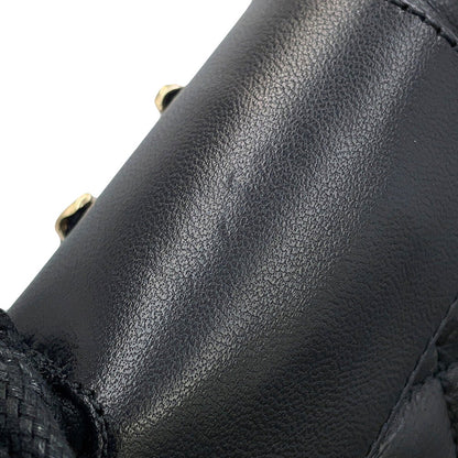 CHANEL Matelasse short boots BlackG36424 Leather Size 37.5C