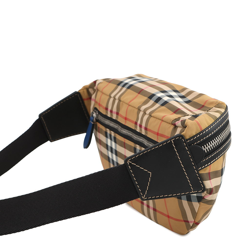 BURBERRY Vintage Check SONNY Crossbody Bag Beige/Black/Multicolor8005521 Nylon Size Medium